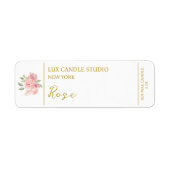 Rose Candle Label (Vorne)