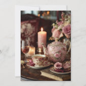 Rose | Candlelight Elegance Einladung (Vorderseite)