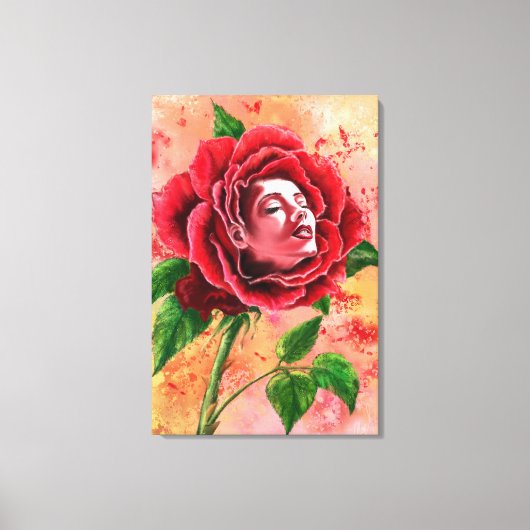 Rose Canvas Print Leinwanddruck (Vorderseite)