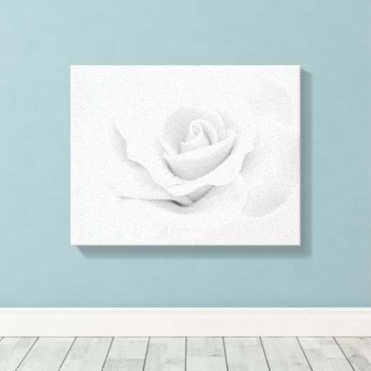 Rose Canvas Print Leinwanddruck (Insitu (Holzboden))