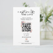 Rose Capture the Liebe Foto I Spy Wedding Menu RSVP Karte (Stehend Vorderseite)