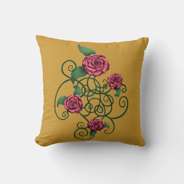 Rose Carouche Kissen (Vorderseite)