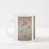 Rose Cartouche Mattglastasse (Links)