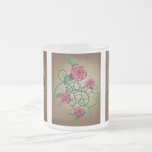 Rose Cartouche Mattglastasse (Mittel)