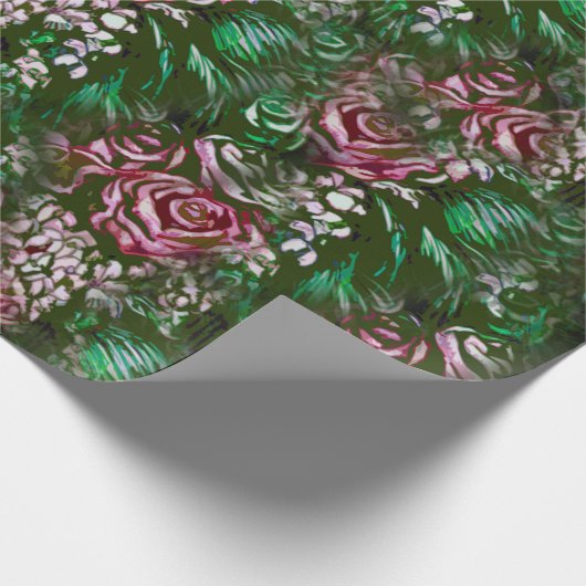 Rose Cascades Geschenkpapier (Ecke)