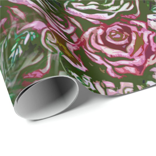 Rose Cascades Geschenkpapier (Rolleneckpunkt)