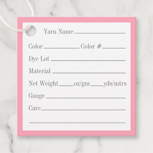 ROSE CELTIC KNOT 2" Quadratgarnmarken Geschenkanhänger (Vorderseite)