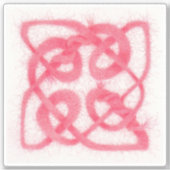 ROSE CELTIC KNOT 4" Vinyl Sticker (Vorderseite)