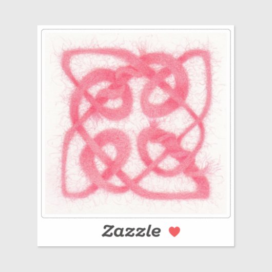 ROSE CELTIC KNOT 4" Vinyl Sticker (Blatt)