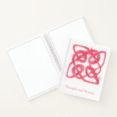 ROSE CELTIC KNOT 8.5x11 Spiral-Notebook Notizblock (Innenseite)