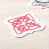 ROSE CELTIC KNOT Brackets Form PapierUntersetzer Untersetzer (angewinkelt)