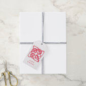 ROSE CELTIC KNOT-Geschenktasten Geschenkanhänger (Mit Garn)