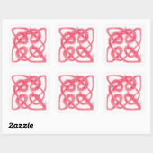 ROSE CELTIC KNOT Large Square Stickers (Blatt)