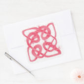 ROSE CELTIC KNOT Large Square Stickers (Umschlag)