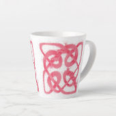 ROSE CELTIC KNOT Latte Tasse (Rechte Ecke)