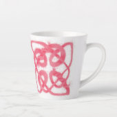 ROSE CELTIC KNOT Latte Tasse (Rechts)