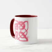 ROSE CELTIC KNOT Maroon Combo Tasse (Vorderseite Links)