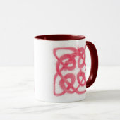 ROSE CELTIC KNOT Maroon Combo Tasse (VorderseiteRechts)
