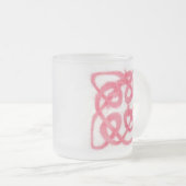 ROSE CELTIC KNOT Mattiert Glass Tasse (VorderseiteRechts)
