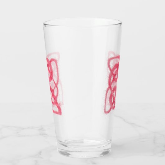 ROSE CELTIC KNOT Pint Trinkglas Glas (Rechts)