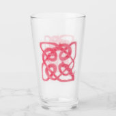 ROSE CELTIC KNOT Pint Trinkglas Glas (Vorderseite)