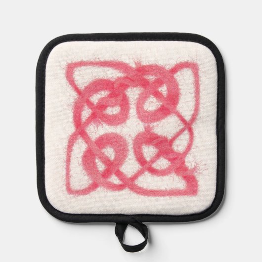 ROSE CELTIC KNOT Pot Holder Topflappen (Vorderseite)