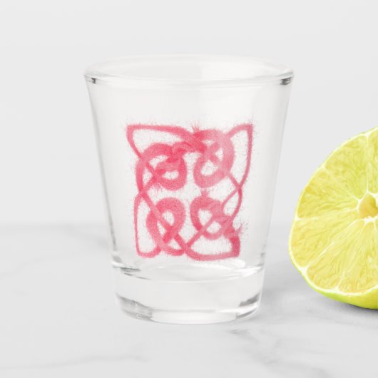 ROSE CELTIC KNOT Shoot Glass Schnapsglas (Vorderseite)