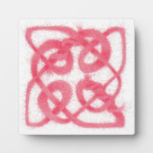 ROSE CELTIC KNOT Square Plaque Fotoplatte (Vorderseite)