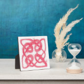 ROSE CELTIC KNOT Square Plaque Fotoplatte (InSitu)