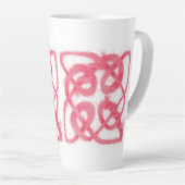 ROSE CELTIC KNOT Tall Latte Tasse (Rechte Ecke)
