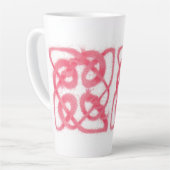 ROSE CELTIC KNOT Tall Latte Tasse (Linke Ecke)