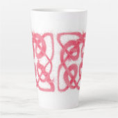 ROSE CELTIC KNOT Tall Latte Tasse (Vorderseite)