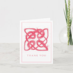 ROSE CELTISCHER KNOTEN Danke-Karte Karte