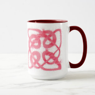 ROSE CELTISCHER KNOTEN Hohe Bordeauxrote Kombi-Tas Tasse