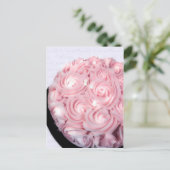 Rose Champagne Cake Postkarte (Stehend Vorderseite)