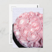 Rose Champagne Cake Postkarte (Vorne/Hinten)
