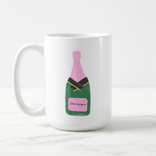 Rosé-Champagner-Flasche Feier Toast Geschenk Kaffeetasse