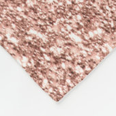 Rose Chevrons und Glitzer Fleecedecke (Ecke)
