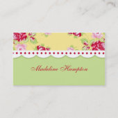 Rose Chic Business Card Visitenkarte (Vorderseite)