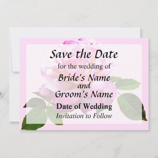 Rose Chicago Peace Save the Date (Vorderseite)