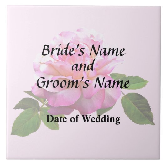 Rose Chicago Peace Wedding Products Fliese (Vorderseite)