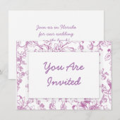 Rose Chintz Floral Pattern Einladung (Vorne/Hinten)