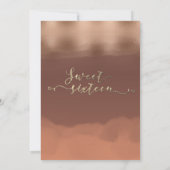 Rose Cinnamon Cantaloupe Einladung (Rückseite)