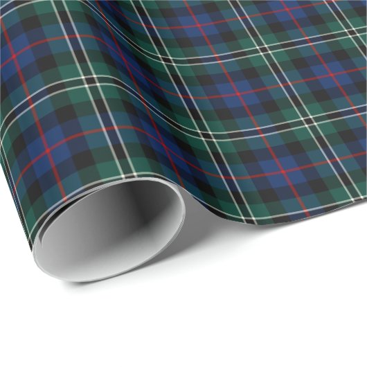 Rose Clan Jagd Tartan Geschenkpapier (Rolleneckpunkt)
