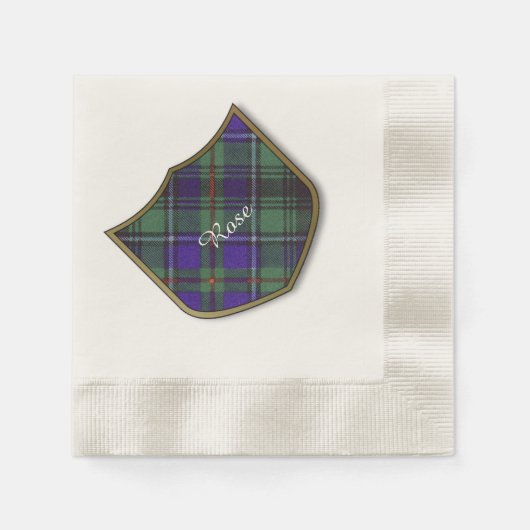 Rose Clan Kariert Scottish tartan Serviette (Vorderseite)