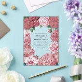 Rosé Clay, Terra Pink & Peony Smoke Floral Wedding Acryleinladungen (In Situ (Hochzeit))