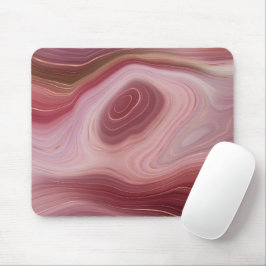Rose Clay und Silt Agate Mousepad