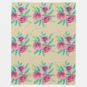 Rose Cluster Medley Fleecedecke (Vorderseite)