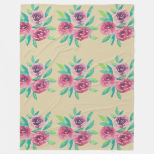 Rose Cluster Medley Fleecedecke