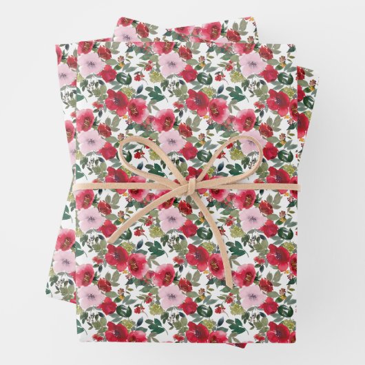 Rose Cluster Wrapping Paper Geschenkpapier Set (Beispiel)